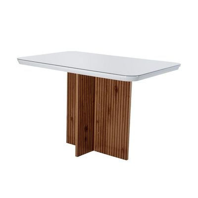 Mesa Cozinha Berlim 120 + 4 Cad Imperatriz Imbu/Creme Rufato