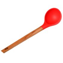 Concha de Silicone com Cabo Madeira Ginger Cazza Vermelha