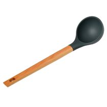 Concha de Silicone com Cabo Madeira Ginger Cazza Cinza