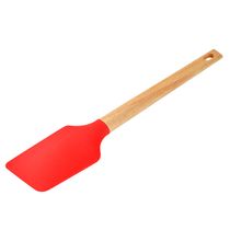 Espátula de Silicone com Cabo Madeira Ginger Cazza Vermelha