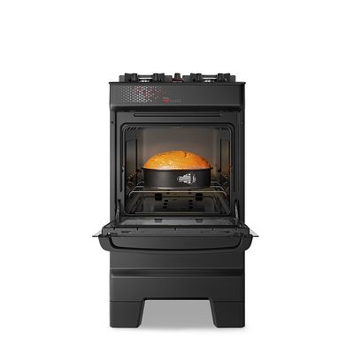 Fogão Esmaltec Ideal Top Glass 4 Bocas com Acendimento Automático e Mesa de Vidro Preto / Bivolt