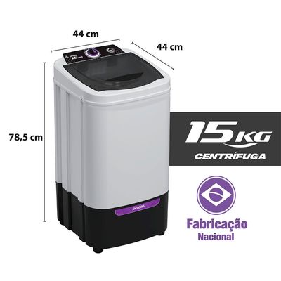 Centrífuga de Roupas 15Kg com Timer Praxis Branco / 110v