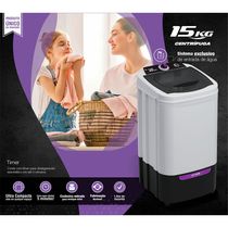 Centrífuga de Roupas 15Kg com Timer Praxis