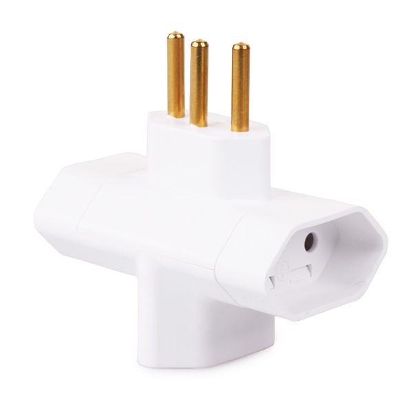 Plugue T 2P+T 57400/280 Tramontina Branco
