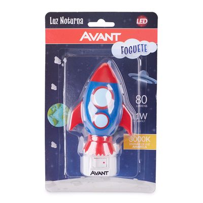 Luz Noturna Led Foguete 1W Avant Bv Amarela