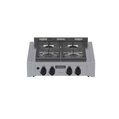 Fogao de Mesa de Embutir 4 Bocas Venax Temis Inox Gas Glp