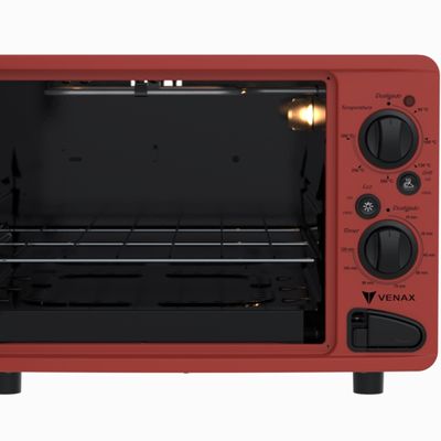 Forno Eletrico Luxo 45L Classic Vintage Vermelho 127 V