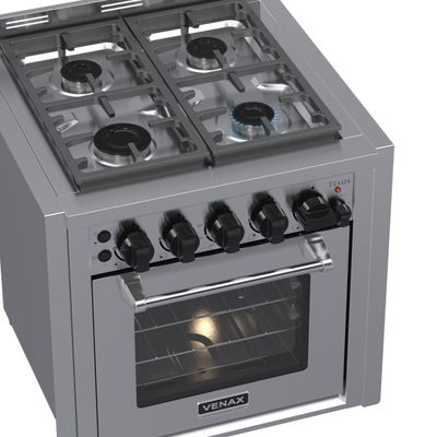 Fogao de Embutir 4 Bocas Venax Temis Inox Gas Glp 127 V