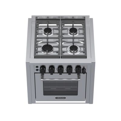 Fogao de Embutir 4 Bocas Venax Temis Inox Gas Glp 127 V