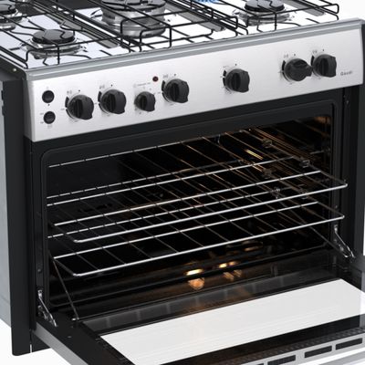 Fogao de Embutir 5 Bocas Venax Gaudi Platinum GII Inox Gas Glp 127 V