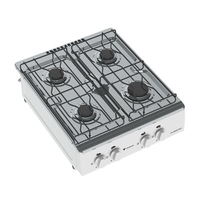 Fogao de Mesa 4 Bocas Venax Flamatop Branco Gas Glp