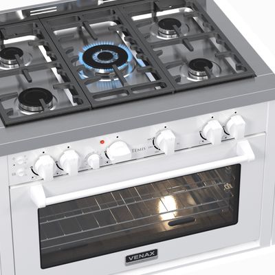 Fogao de Embutir 5 Bocas Venax Temis Branco Gas Glp 127 V