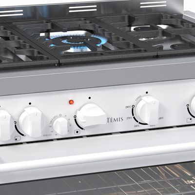 Fogao de Embutir 5 Bocas Venax Temis Branco Gas Glp 127 V