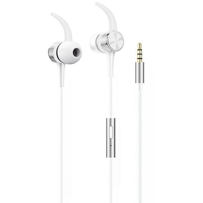 Fones de Ouvido com Fio Geonav Essencial ESFNSL - Silver Light