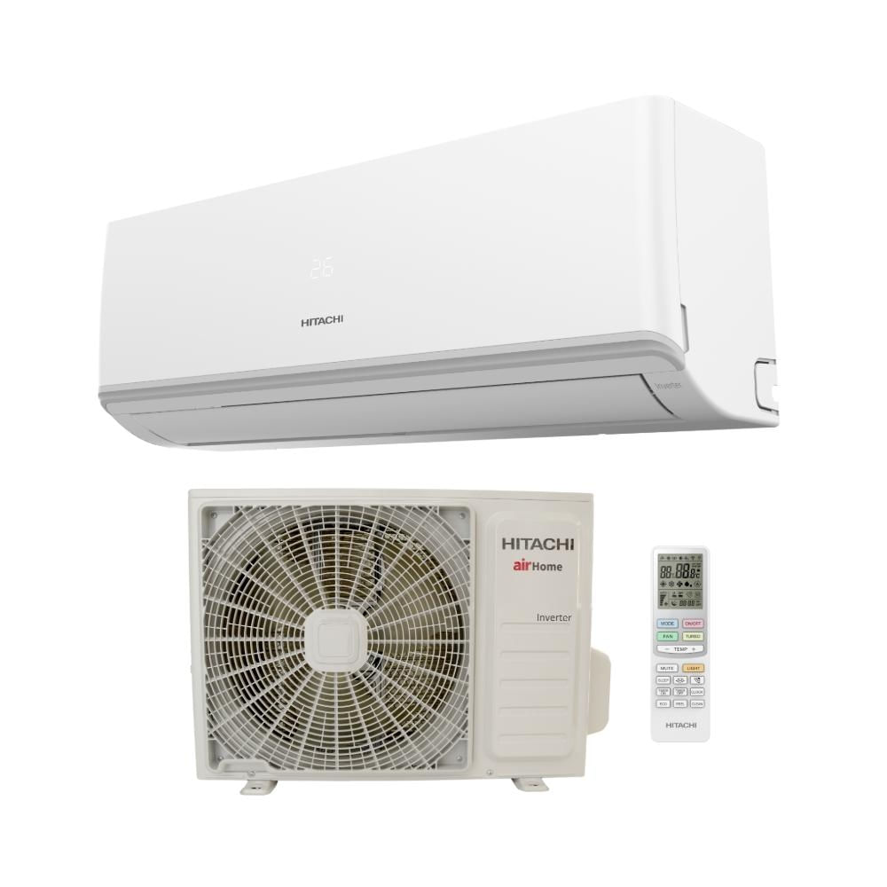 Ar Condicionado 9000 BTUs Split Hi Wall Inverter Hitachi Quente e Frio Airhome 600 220V