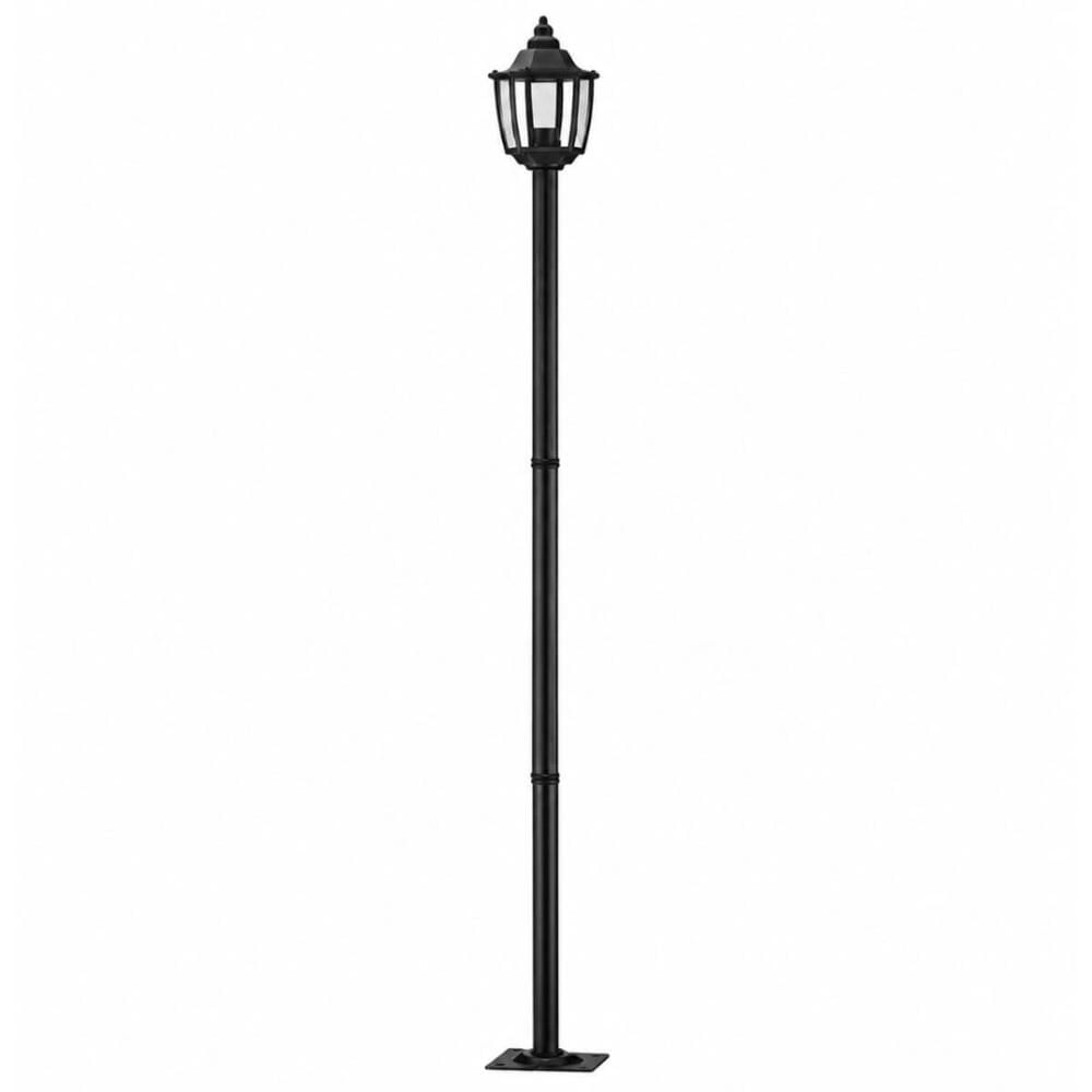 Poste para Jardim Preto Clássico 166cm Heritage Dital E27 Praça Calçada Iluminação Externa