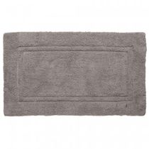 Tapete para Banheiro 50X80cm Algodão Almare Wolff Felpudo Cinza Quarto Lavabo Entrada