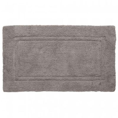 Tapete para Banheiro 50X80cm Algodão Almare Wolff Felpudo Cinza Quarto Lavabo Entrada