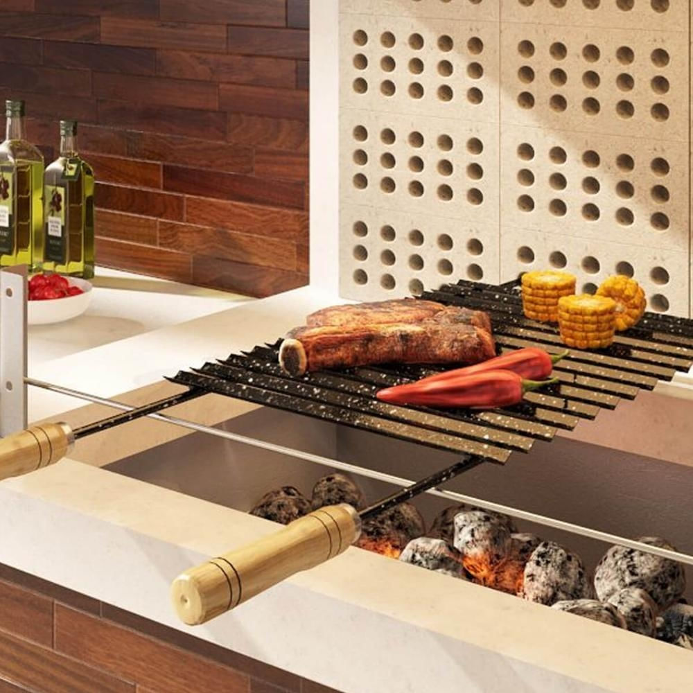 Grelha Esmaltada Para Churrasco Parrilla Peixe Frango Carne