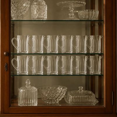 Jogo 12 Leiteiras Com Bico 290ml Soho L Hermitage Vidro Pequena Leite Café Creme Cafeteria