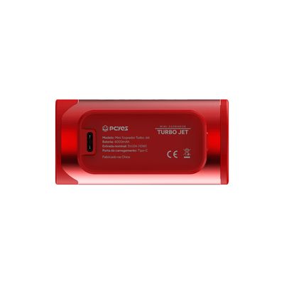 Mini Soprador Turbo JET FAN PCYES RED Magma - PSTJRM