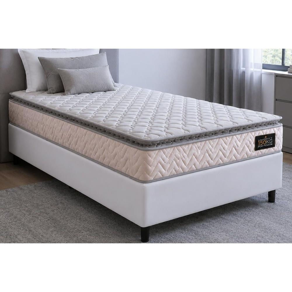 Cama Box CRC Solt +Colchão Anatômico Ortopédico D45 Shelby Hellen 88