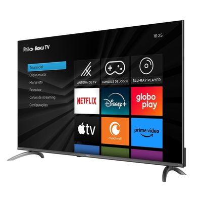 Smart TV 50” 4K Philco P50CRB LED Roku TV HDR10 Dolby Audio
