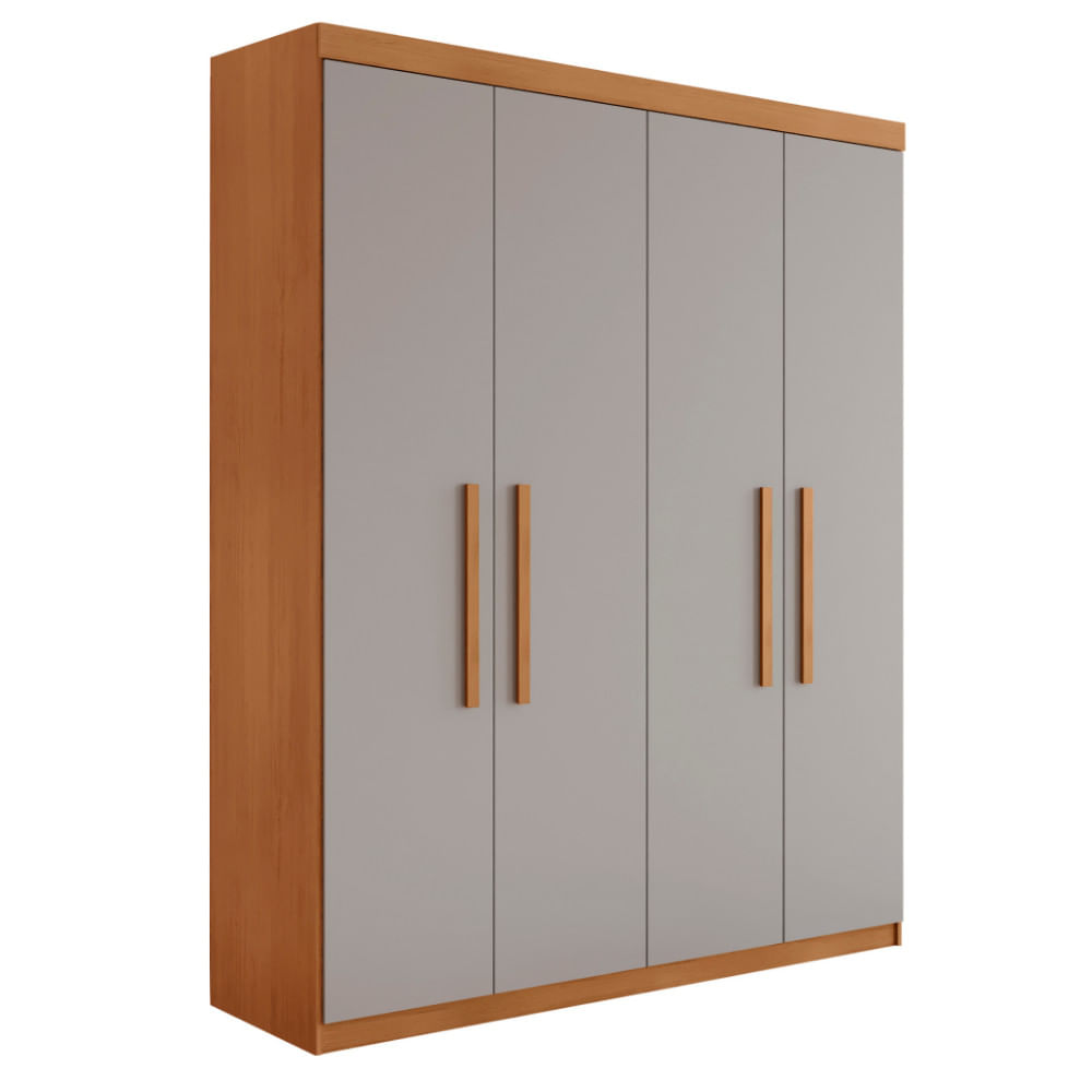 Guarda Roupa Solteiro Hera 4 Portas MDF Rufato