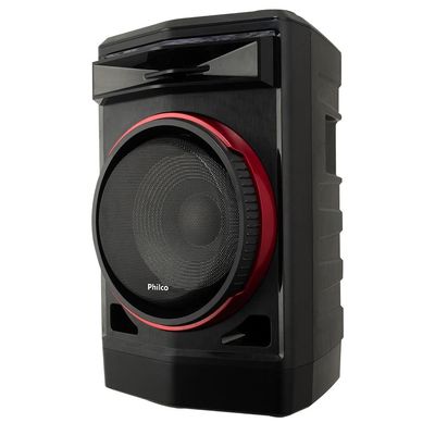 Caixa de Som Amplificada Philco PCX7100 com Flash Lights, Bluetooth, Rádio FM, Entrada USB e Bateria interna - 750W
