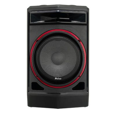 Caixa de Som Amplificada Philco PCX7100 com Flash Lights, Bluetooth, Rádio FM, Entrada USB e Bateria interna - 750W