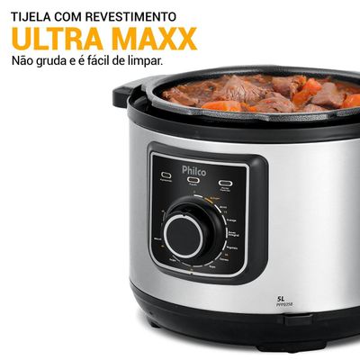 Panela de Pressão Elétrica Philco 5L 9 Funções PPPE05B 127V