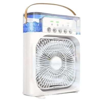 Mini Ventilador e Umidificado Portátil de Mesa Branco