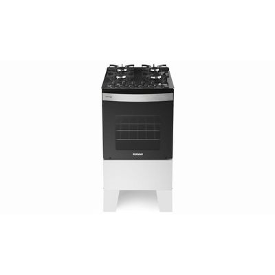 Fogão 4 Bocas GLP Itatiaia Itaglass Plus Mesa de Vidro Automático Branco Bivolt