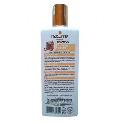 Kit Shampoo Condicionador Naturrê Leite de Cabra Força Brilho Hidratação Profunda 2 Unidades