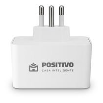 Plug Inteligente Smart Plug Max com Controle Remoto Via App Branco Positivo
