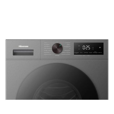 Lava e Seca Hisense Wd1i 11kg 7kg com Vapor Ibubble Antialergico Cinza 110V