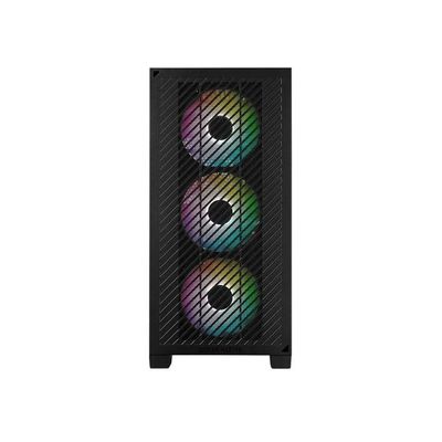 Gabinete para Computador Elite 301 Mid Tower ATX com 3 Fans ARGB Preto