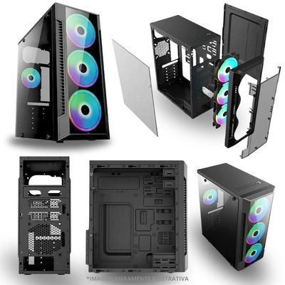 Computador Desktop Gamer Tob Computers Intel Core I5 16GB 240GB Preto