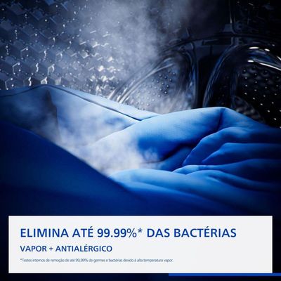 Lava e Seca Panasonic NA-S26MK1LBR 13kg 8kg Intuitive+ Vapor+ Antialérgico Titânio 220V