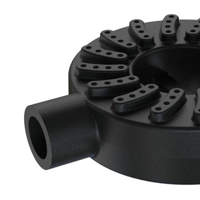 Queimador Alta Pressão Chuveiro Fogão Industrial Ferro Fundido 11cm 7,7cm Libaneza