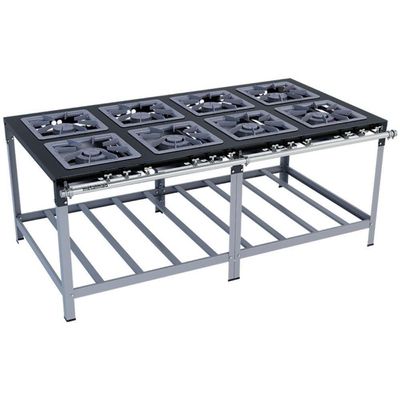 Fogão Industrial Stori Premium M16 8 Bocas 40x40 P6,5 Pintado Metalmaq