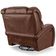 Poltrona Do Papai Reclinável Kalie Glider Giratória Usb Fh9 Pu Marrom Brilho - Mpozenato