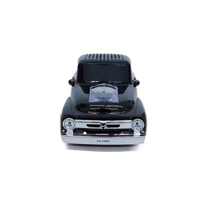 Caixa de Som Bluetooth Caminhonete Retrô Portátil 20W Rádio FM USB MP3 Vintage Cor:Preto