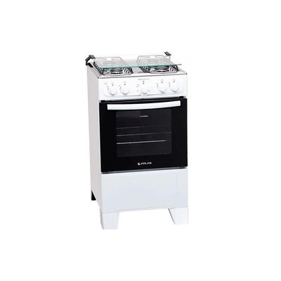 Fogão de Piso 4 Bocas Atlas Mônaco Plus Inox Acendimento Automático Branco
