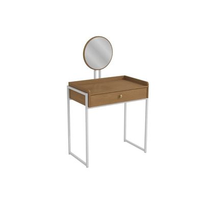Penteadeira LI064 Industrial Kappesberg Canela/Branco