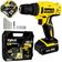 Compressor De Ar 43l 2,5hp 220v Com Parafusadeira 12v Bivolt Com Kit 13 Peças Tekna Evald