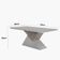 Mesa para Sala de Jantar Aster 180cm MDF Tampo Laminado Canto Copo e 6 Cadeiras Safira Moderna Mobília Vel. Capuccino Off White Imbuia