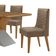Mesa para Sala de Jantar Aster 180cm MDF Tampo Laminado Canto Copo e 6 Cadeiras Safira Moderna Mobília Vel. Capuccino Off White Imbuia