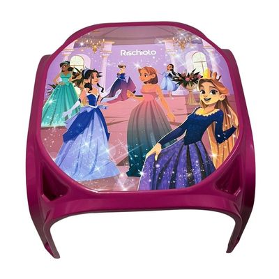 Mesa Infantil Rosa + 01 Cadeira Infantil Rischioto Kit