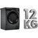 Lava e Seca Electrolux 12Kg 7Kg Inverter, Água Quente LSC12 Cinza / 110V